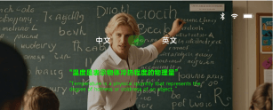 Live translation功能图示 (G520) AR+AI Smart Glasses
