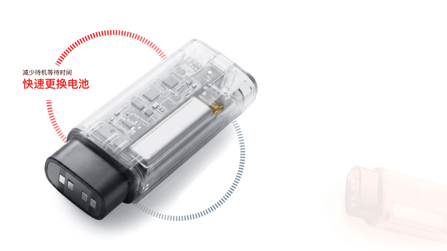 Magnetic quick-swap battery (G550) AR+AI Smart Glasses
