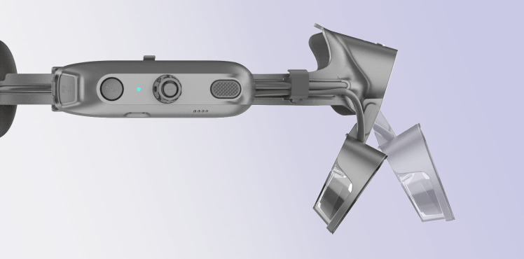 Multi-axis adjustable wearing structure (C3000E) AR+AI Smart Glasses