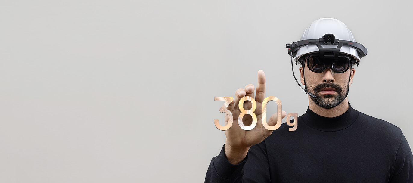 380g Lightweight Design for Better Comfort (H4000) AR+AI Smart Glasses