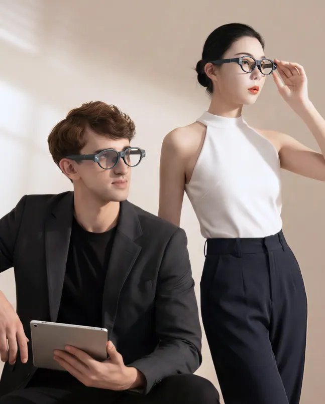联系页侧栏配图 (联系我们) AR+AI Smart Glasses